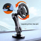 Black magnetic phone holder with rotating gimbal ring and base