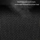 Breathable black mesh fabric panel with repeating diamond pattern