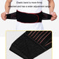 Motorcycle anti-fall riding belt, black with red trim and adjustable elastic strap
