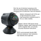 Black compass guide ball on desktop stand, showing colorful direction markings