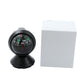 Black compass guide ball car ornament with spherical dial beside white box