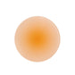 Round translucent orange gradient acrylic coaster pad.