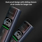 Compact breath alcohol tester with sliding air intake cover and LCD display