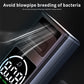 Breath alcohol tester with front air intake area and LCD alcohol reading icon