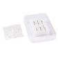 Orthotic wire hook set in clear plastic storage box