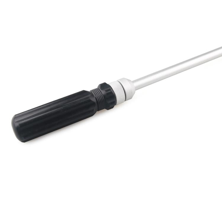 Carburetor adjustment screwdriver bit with black grip handle and metal shaft