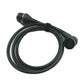 Black diagnostic cable adapter with circular multi-pin plug and textured connector tip