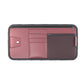 Car sun visor organizer card holder bag with zipper, red-pink and mesh pocket