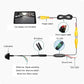 Reversing camera wiring harness with connectors, copper cable, and ground wire