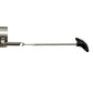 Exhaust pipe spring hook with black handle and curved metal tip on a straight shaft