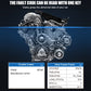 Engine view with trouble code and freeze frame readout panels