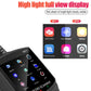Handheld OBD2/EOBD scanner with bright screen showing mode icons