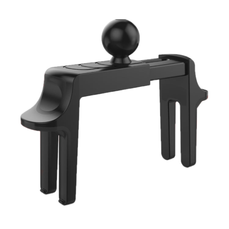 Car air vent phone mount bracket, black with ball knob and side clamp