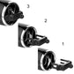 Car air vent phone mount showing adjustable clips for vent outlet