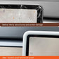 Installed silicone screen protector frame, white border around vehicle display