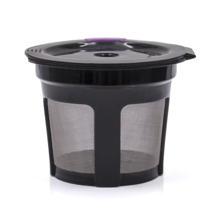 Black reusable mesh coffee filter basket for Keurig coffee maker