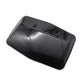 Glossy black hood air vent scoop cover with 3 raised fin openings