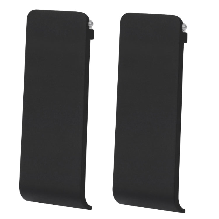 Replacement kickstand back shell holder for Nintendo Switch, black, two-piece set