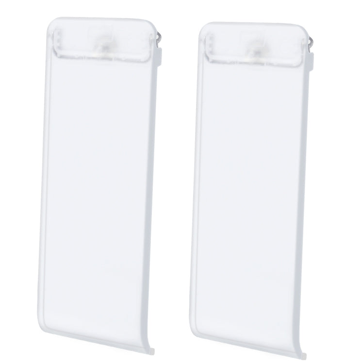 Replacement kickstand back shell holder for Nintendo Switch, transparent white, two-piece set