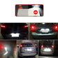 LED license plate light illumination with bright white glow
