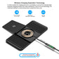 Wireless car charger with separation design showing charging pad and connected cable