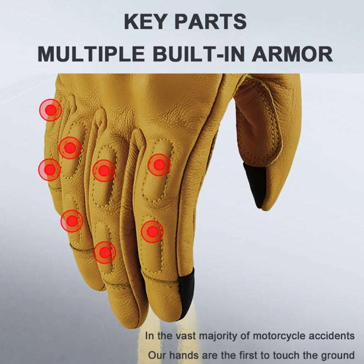 Motorcycle riding gloves with multiple padded armor sections on the back of hand
