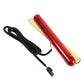 Red LED brake light bar with black cable and power connector