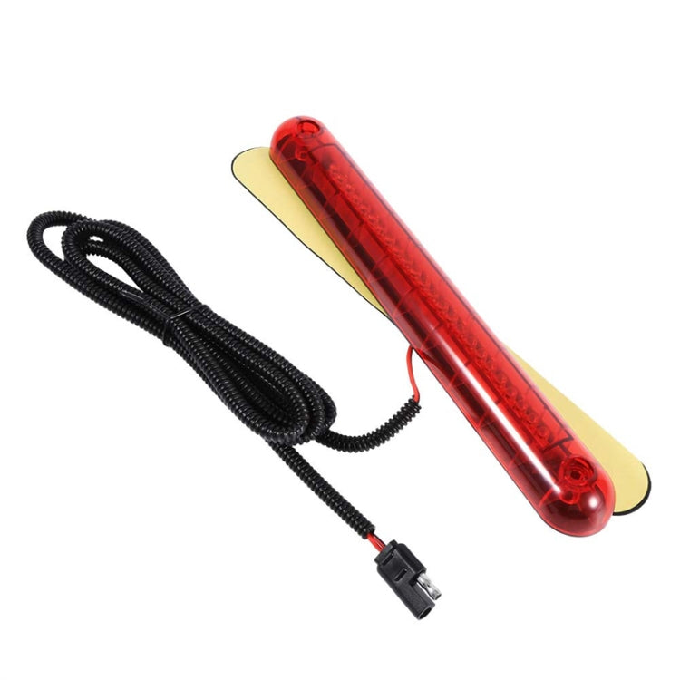 Red LED brake light bar with black cable and power connector
