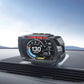 HUD LCD speedometer display, black housing, shows 130 km/h on the dashboard