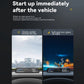 OBD head-up display screen mounted on dashboard with blue digital speed readout