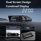 HUD dual-screen design with combined numeric speed readout and reflective display