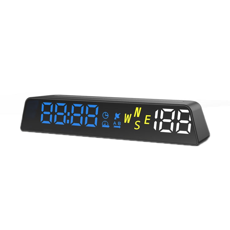 Black head-up display meter with blue LED speed and altitude digits