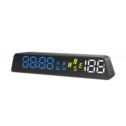 Black head-up display meter with blue LED speed and altitude digits