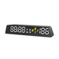 Black head-up display meter with white LED speed and altitude digits