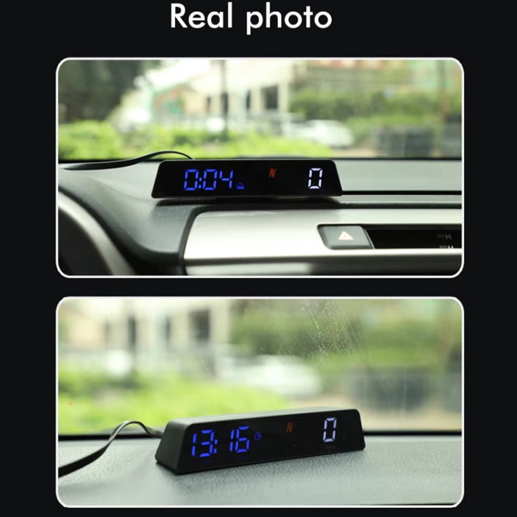 USB-powered head-up display altitude meter with blue LED digital readout