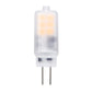G4 LED halogen bead bulb with translucent housing and two straight metal pins