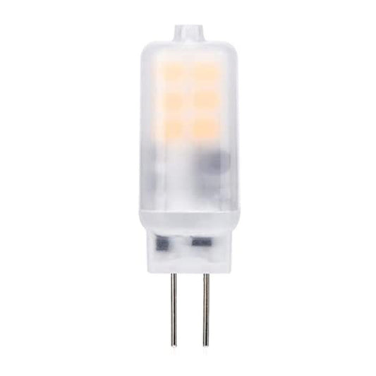 G4 LED halogen bead bulb with translucent housing and two straight metal pins