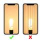 G4 LED bulb glow shown in phone mockup; green check mark and red X