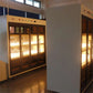 Warm white LED replacement lamp beads panel with bright grid of bulbs behind cover