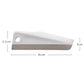 Rectangular manual cleaning scraper with hanging hole and perforated brush side