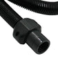 Electric pump hose end connector with threaded black adapter sleeve