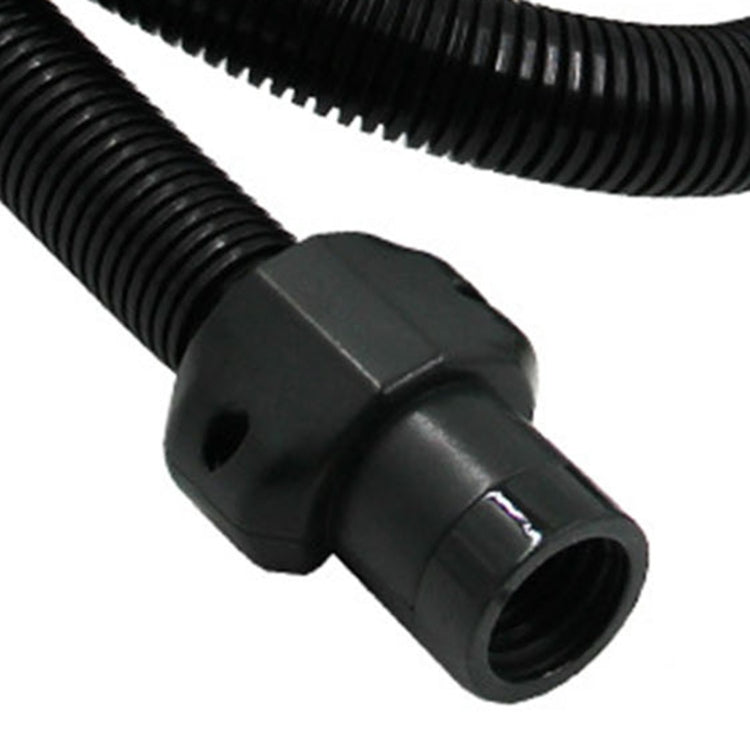 Electric pump hose end connector with threaded black adapter sleeve