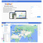 Sinotrack web dashboard screens with operation controls and live map
