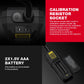 Brake fluid moisture tester with cable and battery compartment for calibration use