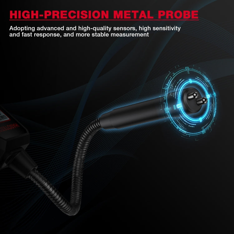Brake fluid moisture tester metal probe with coiled hose for testing