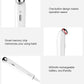 White eye massager wand with one-button design and 600mAh rechargeable battery