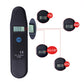 LCD tire pressure gauge with units PSI, BAR, KG/CM², KPA on black body