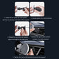 Black car air-vent magnetic phone holder with ball-joint clamp and round magnet