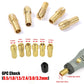 Mini electric grinder chuck set with multiple collets for different bits