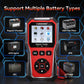 KONNWEI KW331 battery tester supporting multiple battery types with on-screen menu